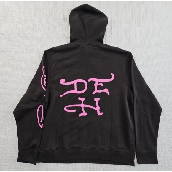 Ed Hardy Hoodie Men's L Black Pullover Sweatshirt Skull Grunge Goth Skate NEW - Picture 9 of 14